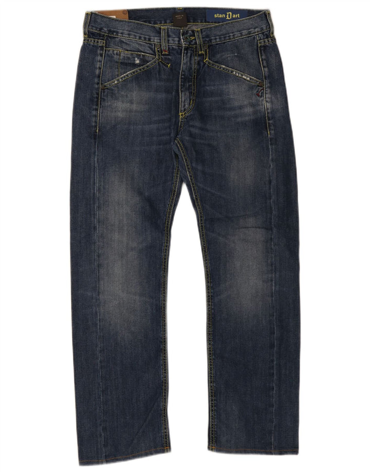 Dondup Jeans dritti standard da uomo W32 L28 Blu Navy