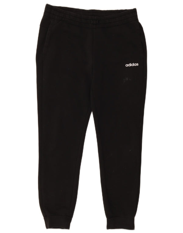Pantaloni da tuta corti da donna Adidas Joggers UK 12/14 Medium Black Cotton