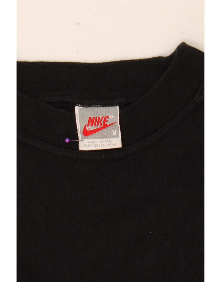 NIKE Mens Graphic T-Shirt Top Medium Black Cotton Vintage Nike and Second-Hand Nike from Messina Hembry 