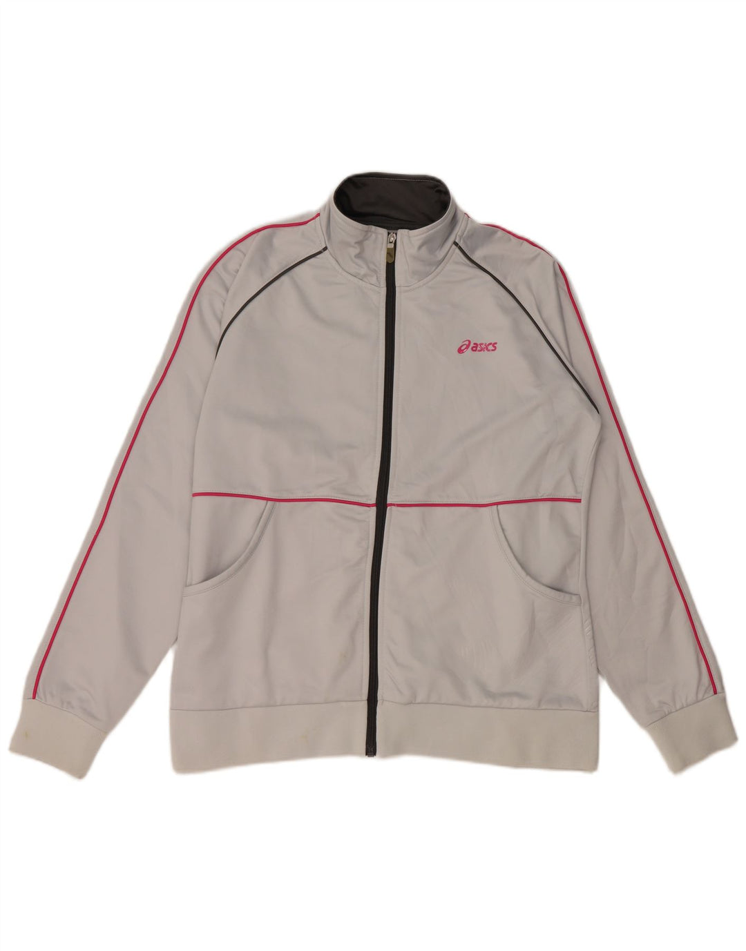 Giacca da tuta da donna Asics UK 18 XL Poliestere grigio