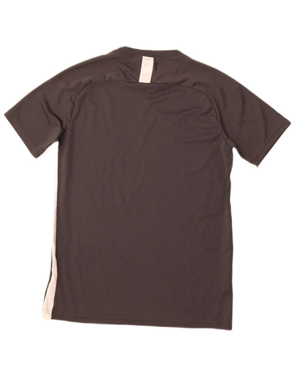 T-shirt grafica da uomo NIKE Top grande in poliestere color block grigio
