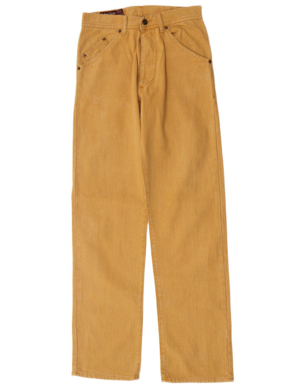 Pantaloni casual dritti da donna Marlboro Classics W29 L34 cotone giallo