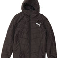 Giacca imbottita con cappuccio grafico da uomo Puma UK 36 Small Nero Poliestere