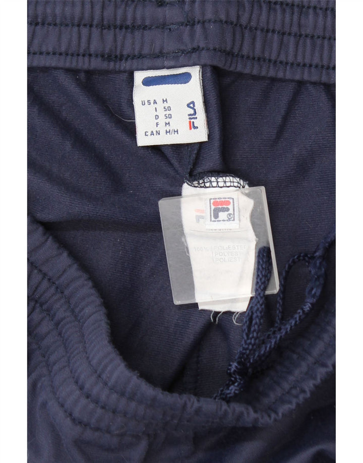 Pantaloni da tuta da uomo Fila IT 50 Medium Blu Navy Colourblock Poliestere