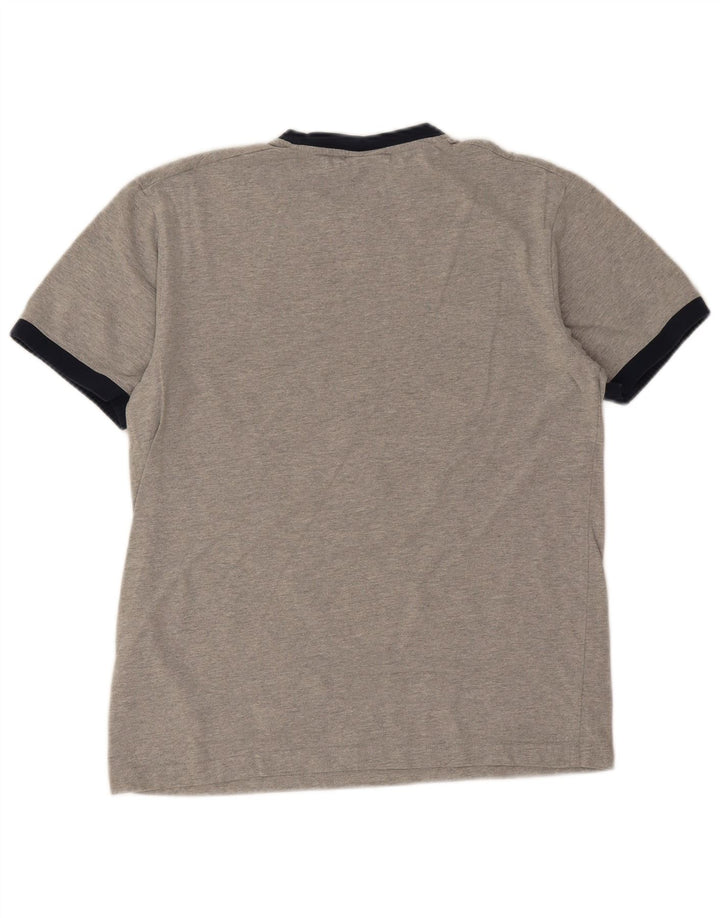 T-shirt da uomo Ellesse Top in cotone chiazzato grigio medio