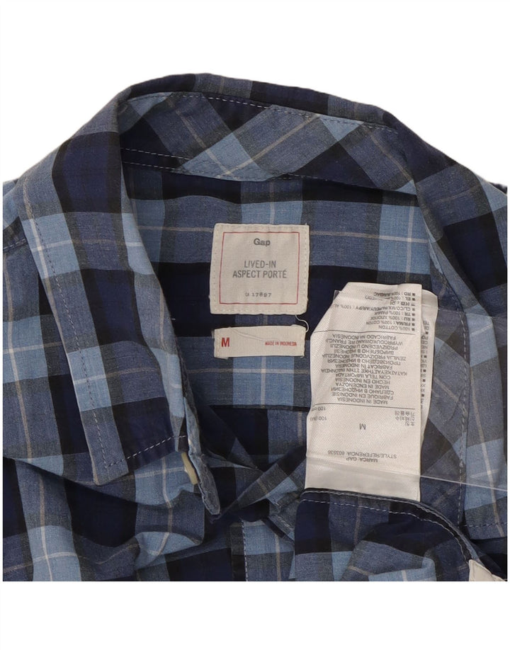 Camicia da uomo GAP in cotone a quadri blu navy medio