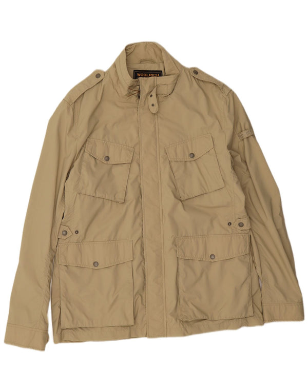 Giacca militare da uomo Woolrich UK 44 2XL Nylon beige