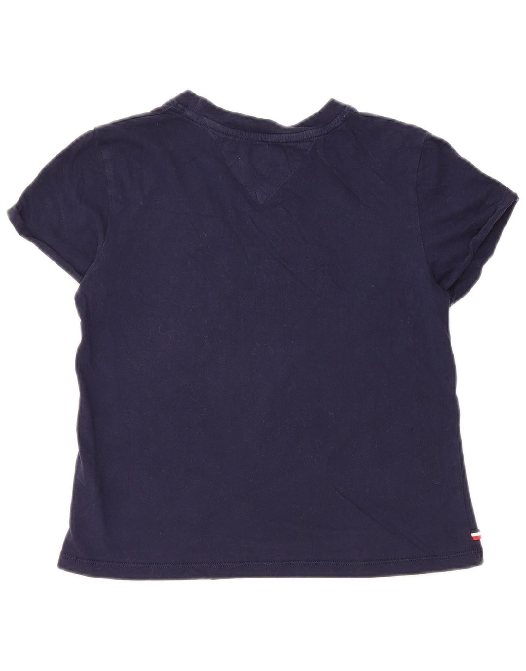 TOMMY HILFIGER T-shirt oversize da donna Top UK 2 2XS Cotone blu navy