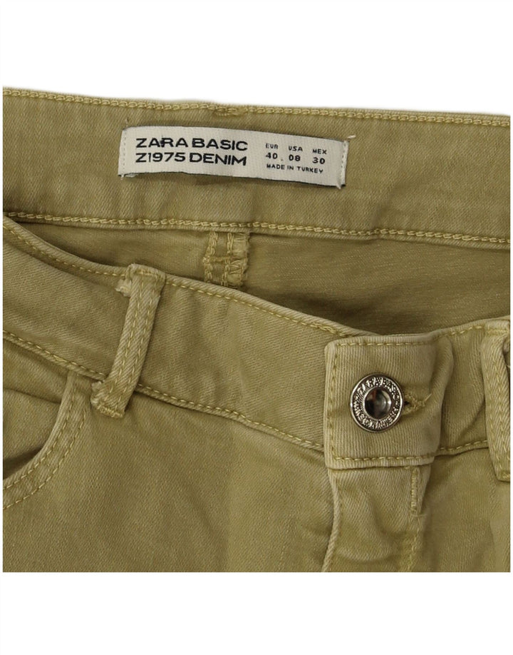 Jeans skinny da donna ZARA EU 40 medio W30 L27 kaki