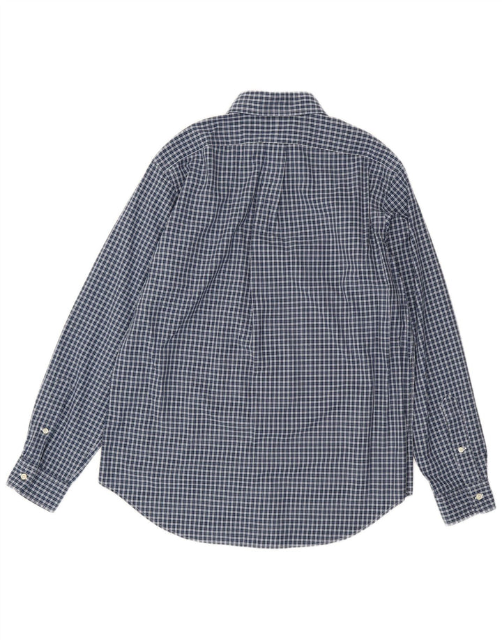 Camicia Ralph Lauren da uomo dalla vestibilità classica, in cotone a quadri blu navy medio