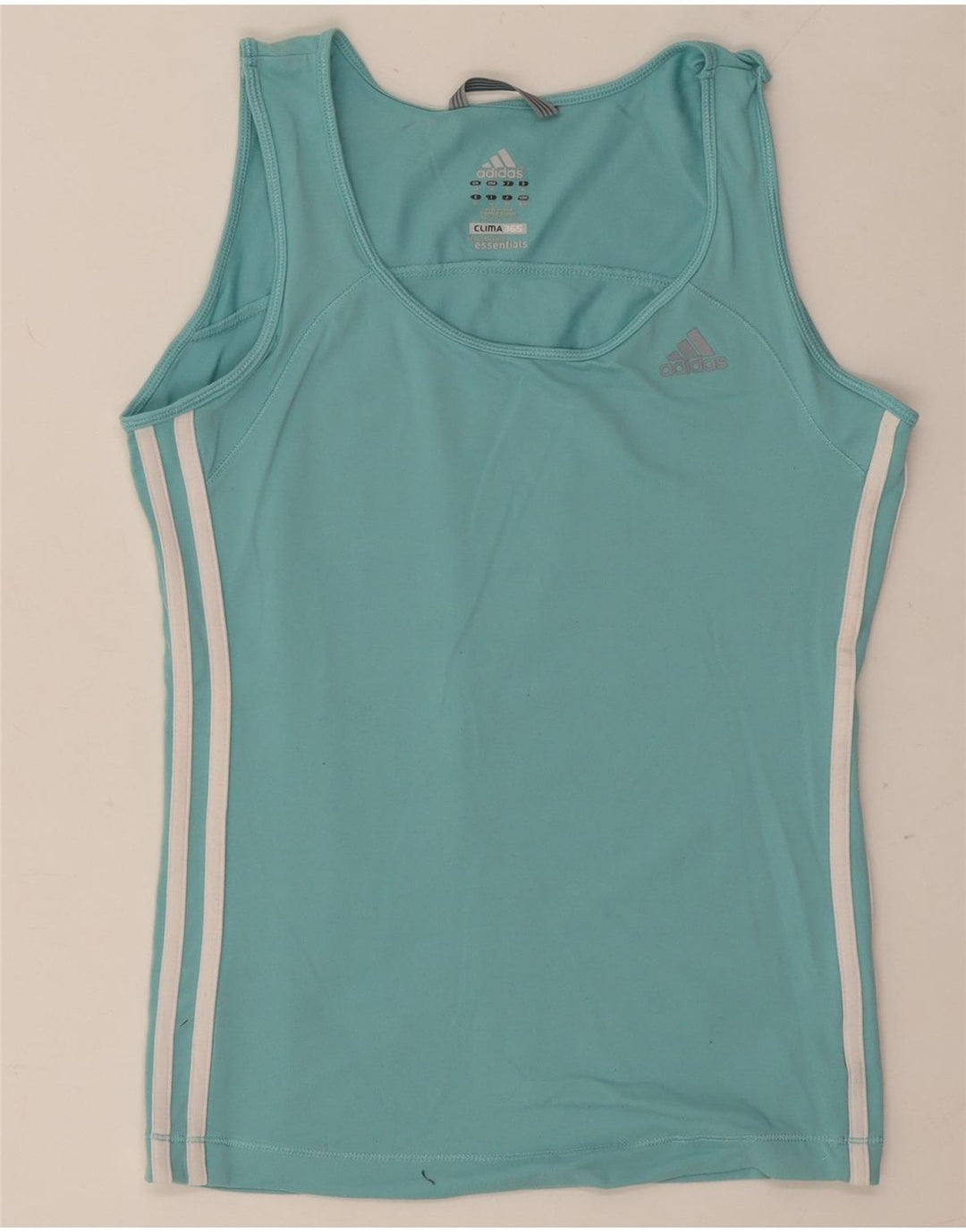 Canotta Adidas Clima 365 da donna UK 14 blu medio