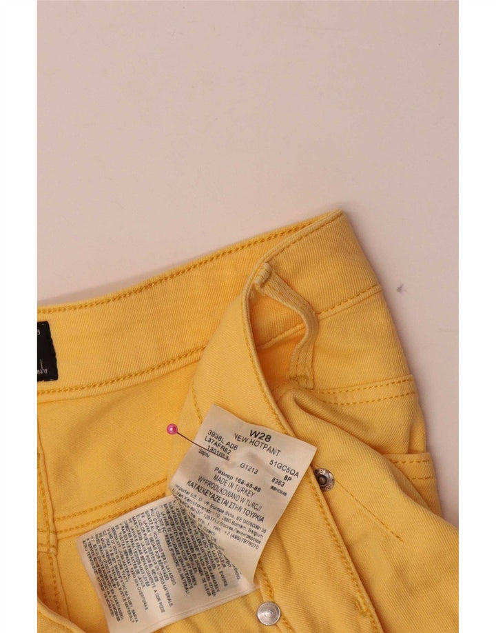 Pantaloni caldi da donna Lee W28 cotone giallo medio