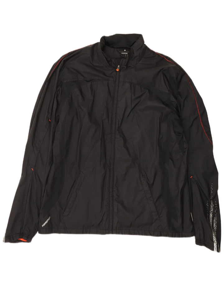 Giacca antipioggia Adidas Climacool da uomo UK 42 XL poliestere nero