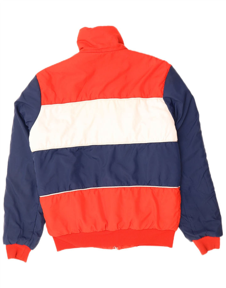 Giacca reversibile da uomo Adidas UK 38 Medium Navy Blue Colourblock poliestere