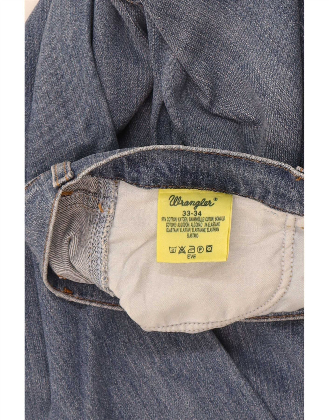 Jeans Wrangler Donna Eve Bootcut W33 L34 Cotone Blu