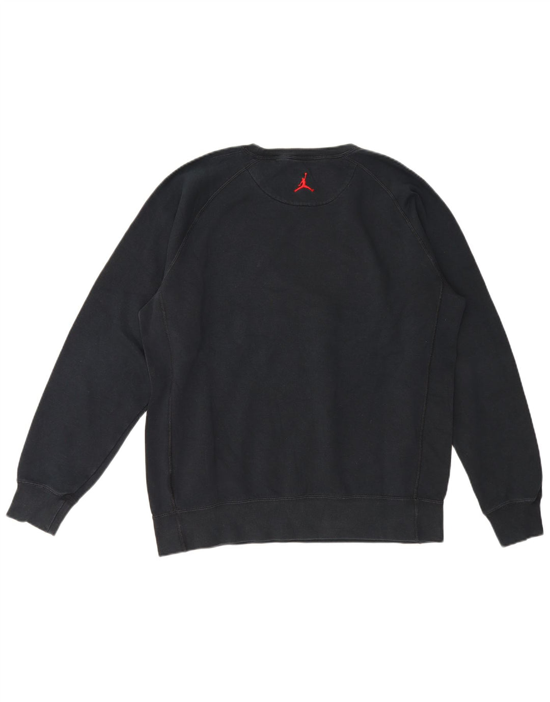 Felpa con grafica Jordan da uomo, grande, in cotone nero