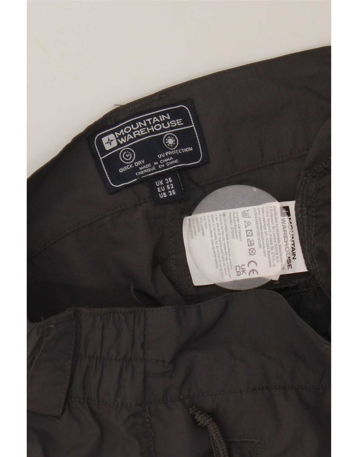 Pantaloncini cargo da uomo Mountain Warehouse W36 Large in nylon grigio