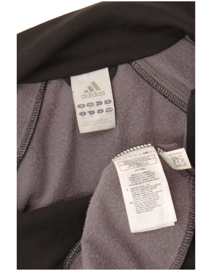 Giacca da tuta da donna Adidas UK 14 Medium Nero Poliammide