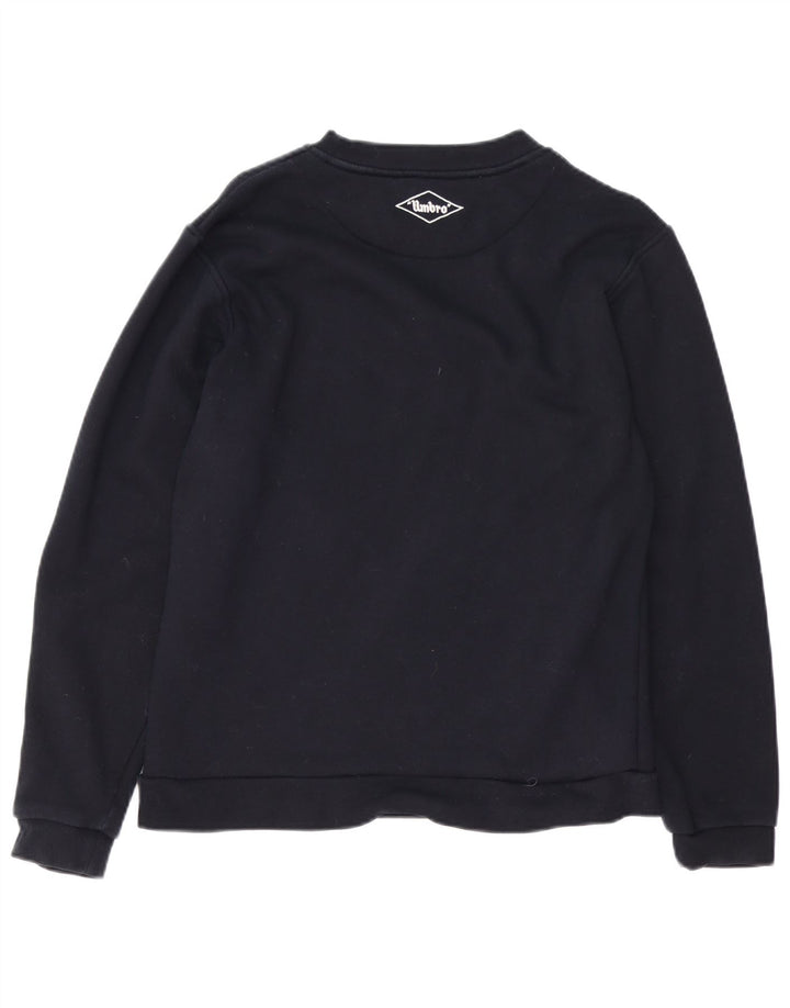 UMBRO Felpa grafica da uomo Maglione piccolo cotone nero