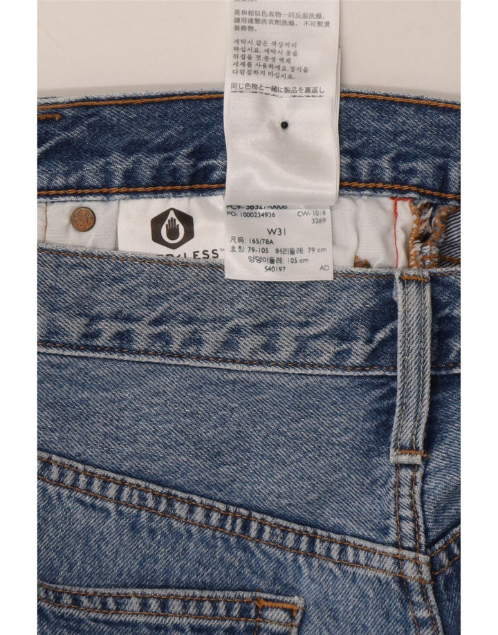 LEVI'S Womens 501 Graphic Denim Shorts W31 Medium  Blue Cotton Vintage Levi's and Second-Hand Levi's from Messina Hembry 