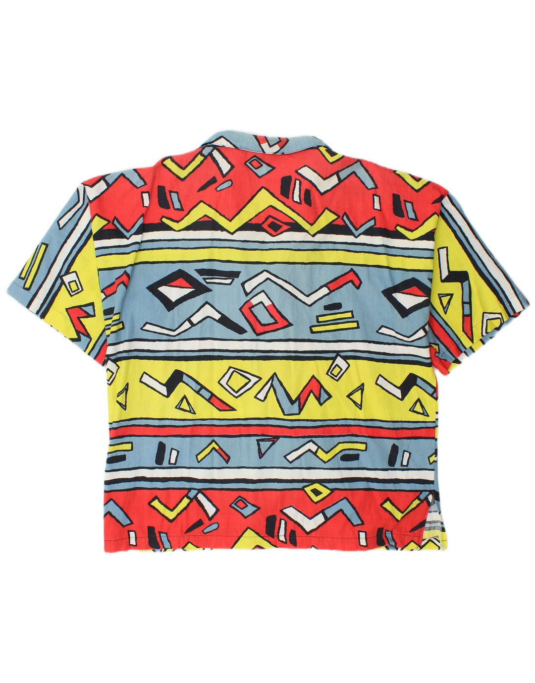 Camicia a maniche corte da uomo Rio Large in cotone geometrico multicolore