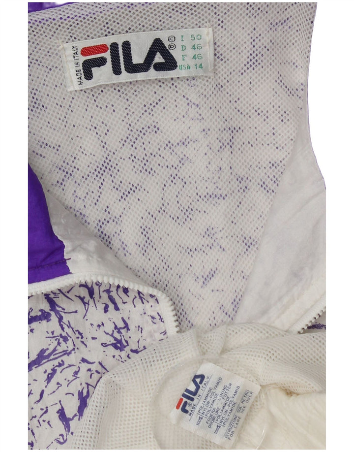 Giacca sportiva da donna Fila IT 50 XL Poliammide screziata bianca