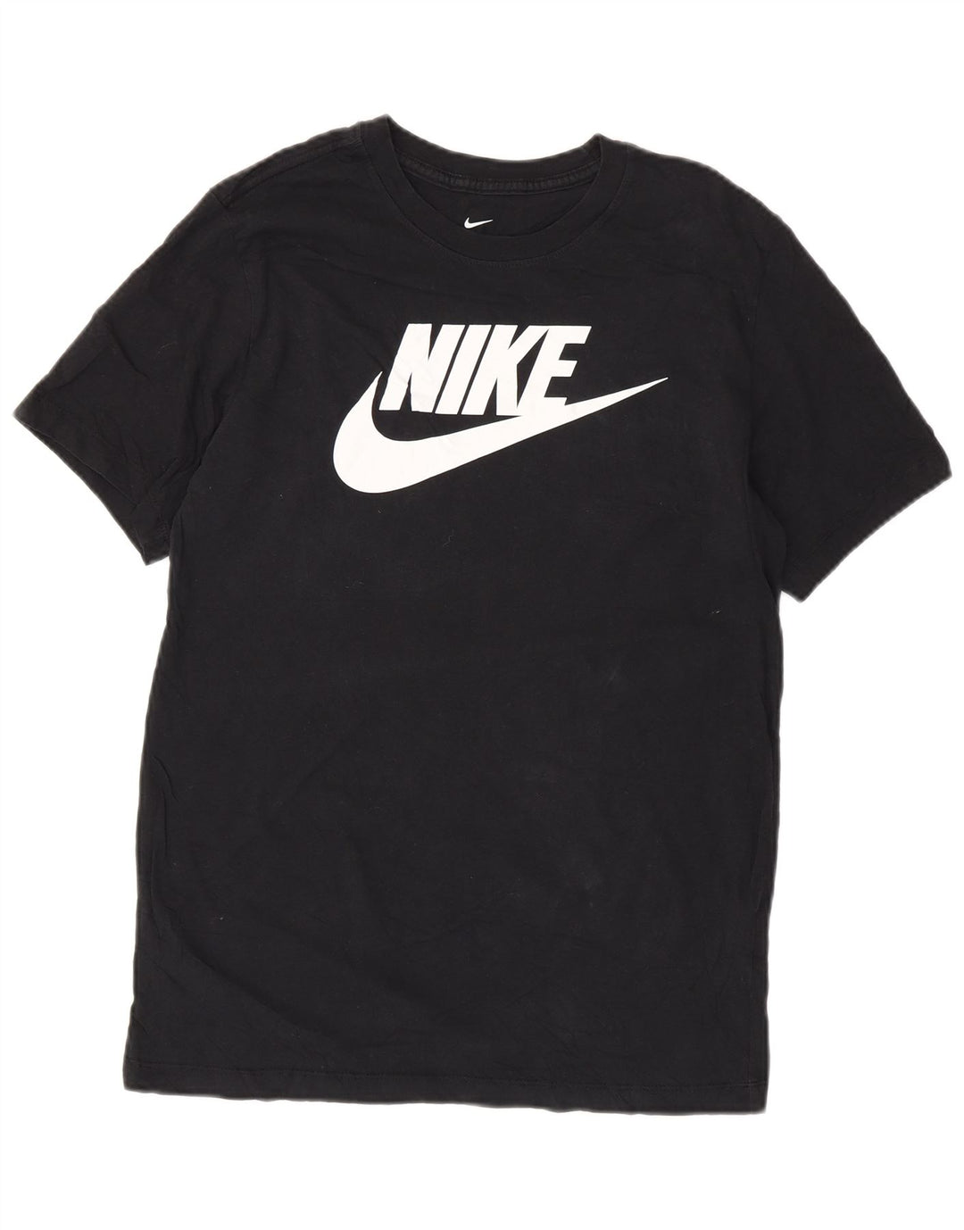 T-shirt grafica da uomo NIKE Top in cotone nero medio