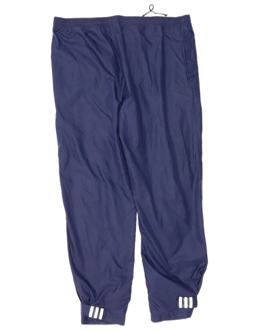 ADIDAS Mens Tracksuit Trousers Joggers Large Navy Blue Polyester