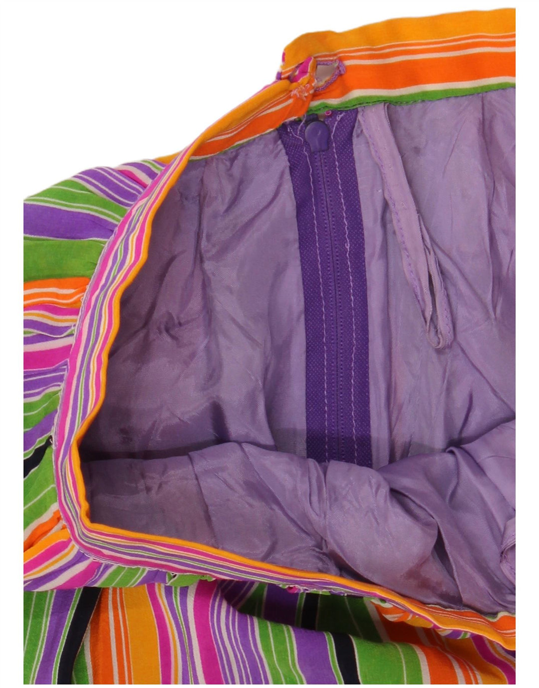 Gonna a strati da donna VINTAGE W25 XS a righe multicolore