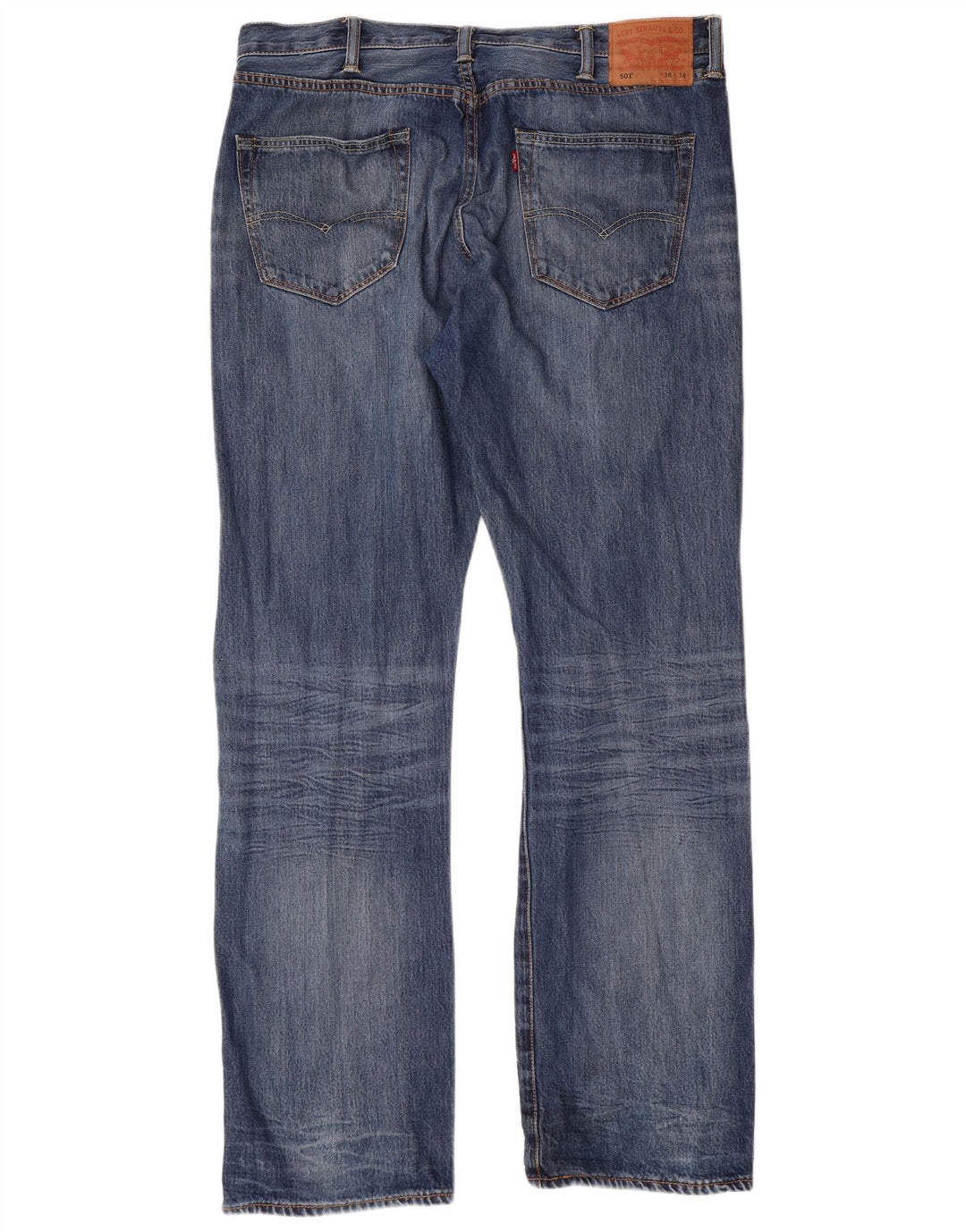 LEVI'S Jeans dritti da uomo 501 W38 L34 cotone blu