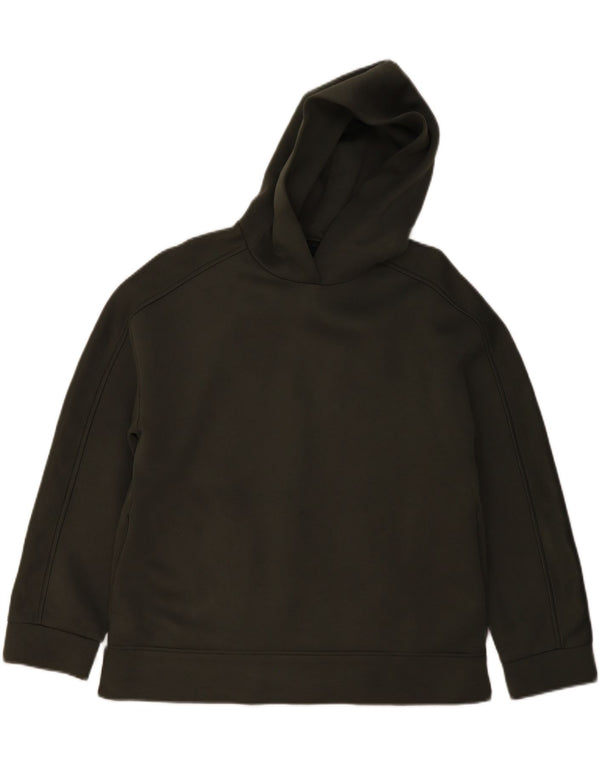 COS Womens Oversized Hoodie Jumper UK 10 Small Khaki Viscose