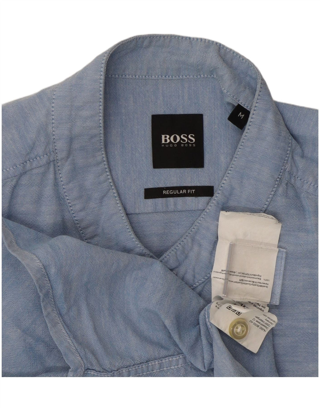 Camicia HUGO BOSS da uomo vestibilità regolare in cotone blu medio