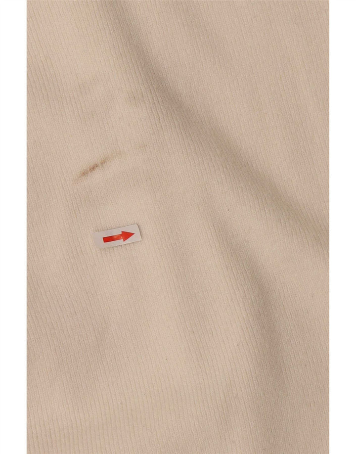 Maglione cardigan aperto lungo da donna Marks & Spencer UK 16 grande bianco sporco