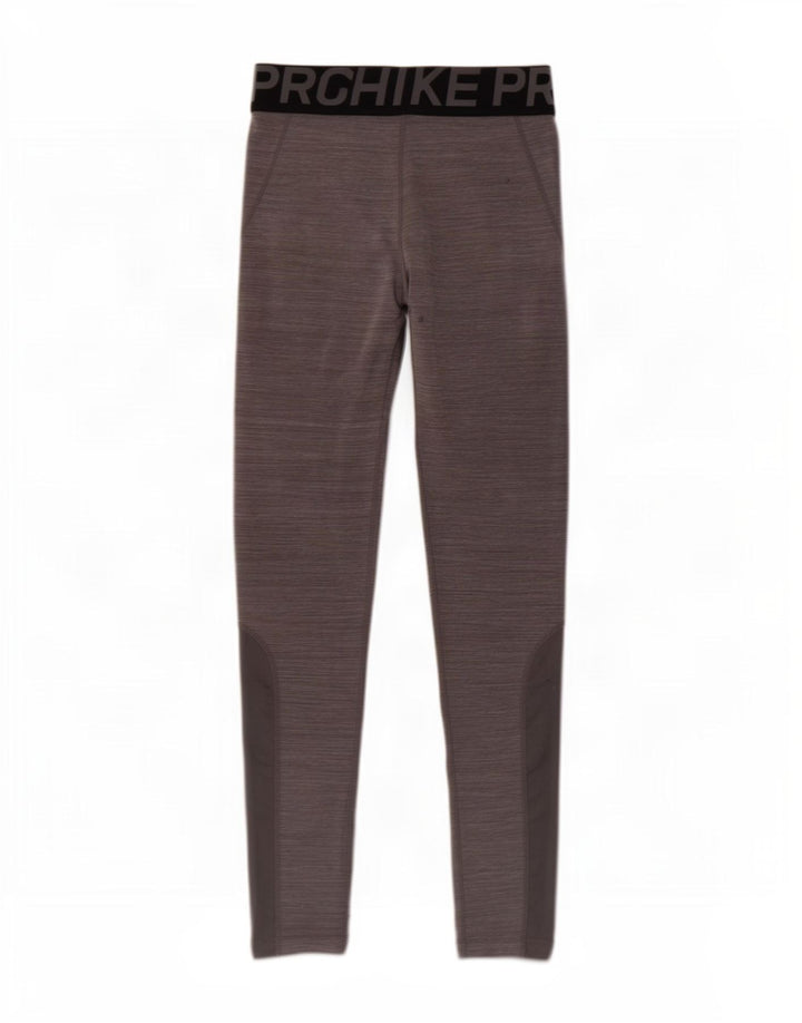 Leggings grafici da donna Nike UK 8 Small Grigio Colourblock