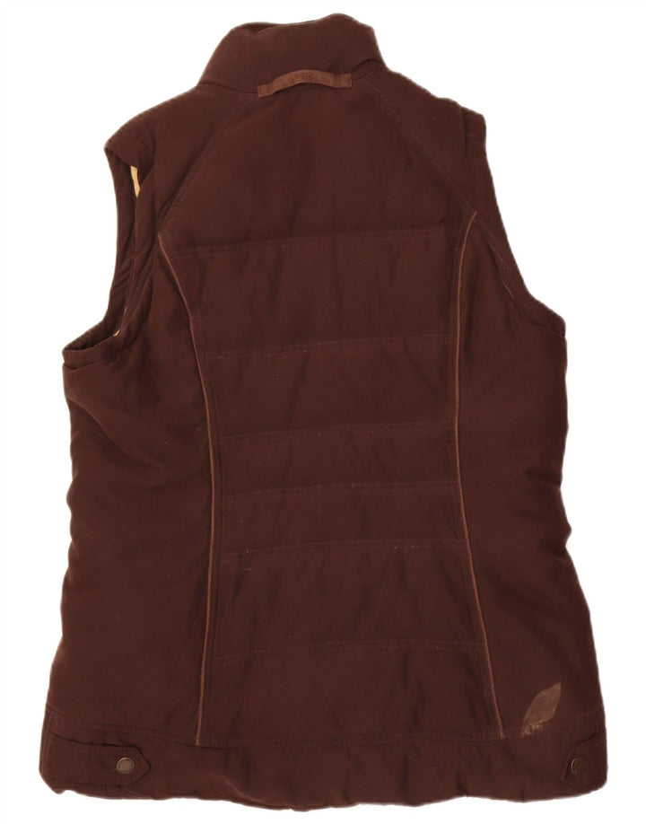 Gilet imbottito da donna Musto UK 16 grande poliestere marrone