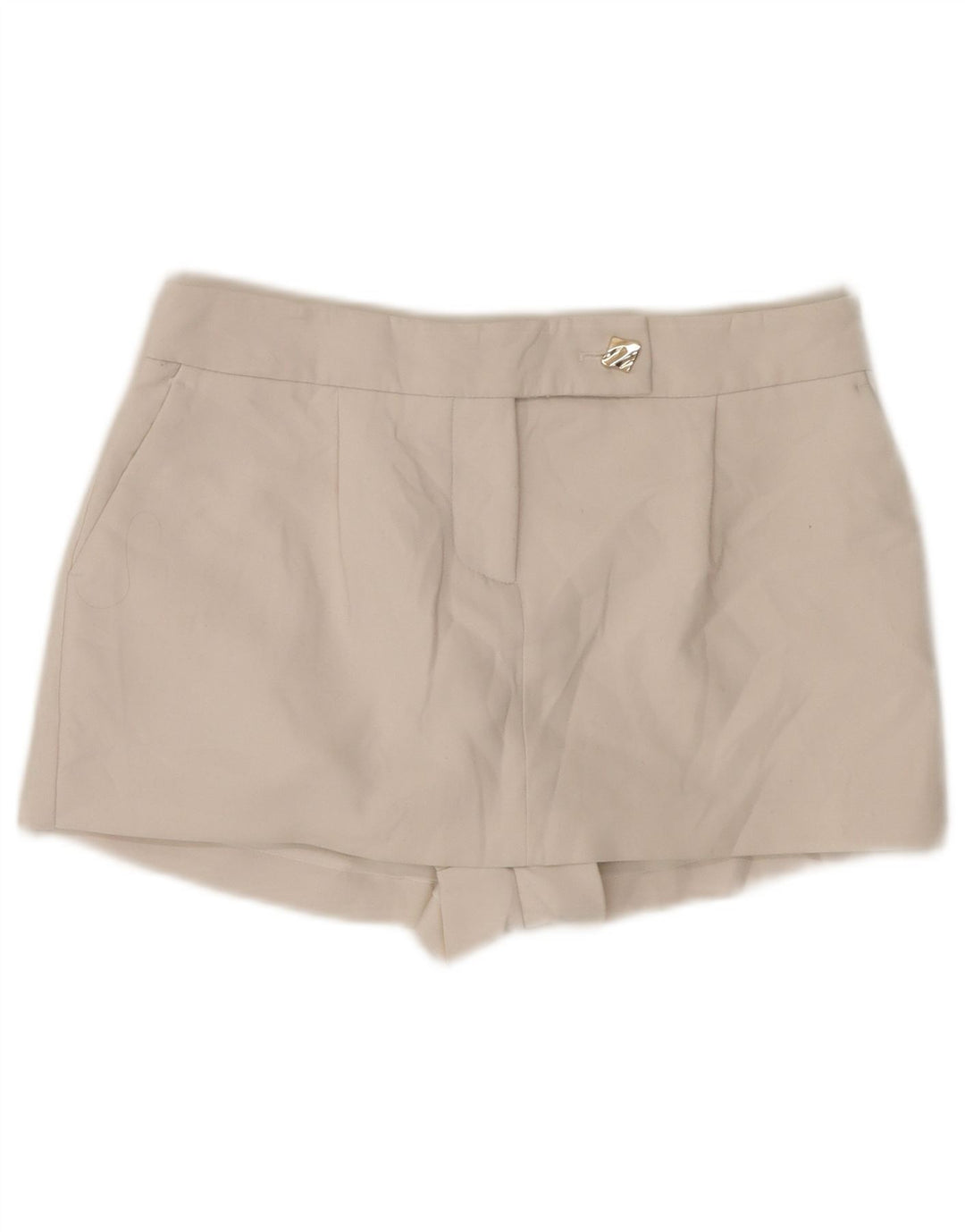 Gonna corta da donna Zara UK 6 XS W30 viscosa bianca