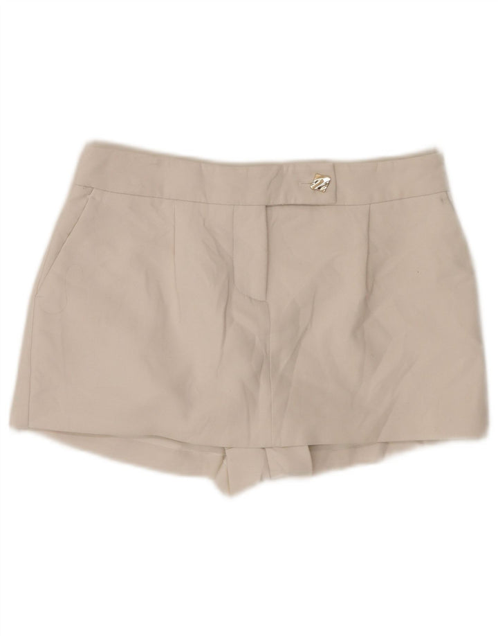 Gonna corta da donna Zara UK 6 XS W30 viscosa bianca