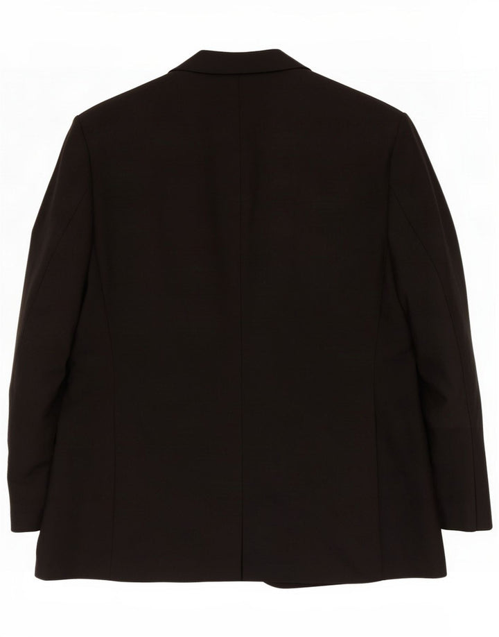 Marks & Spencer Giacca blazer a 2 bottoni da uomo UK 38 Medium Black Poliestere