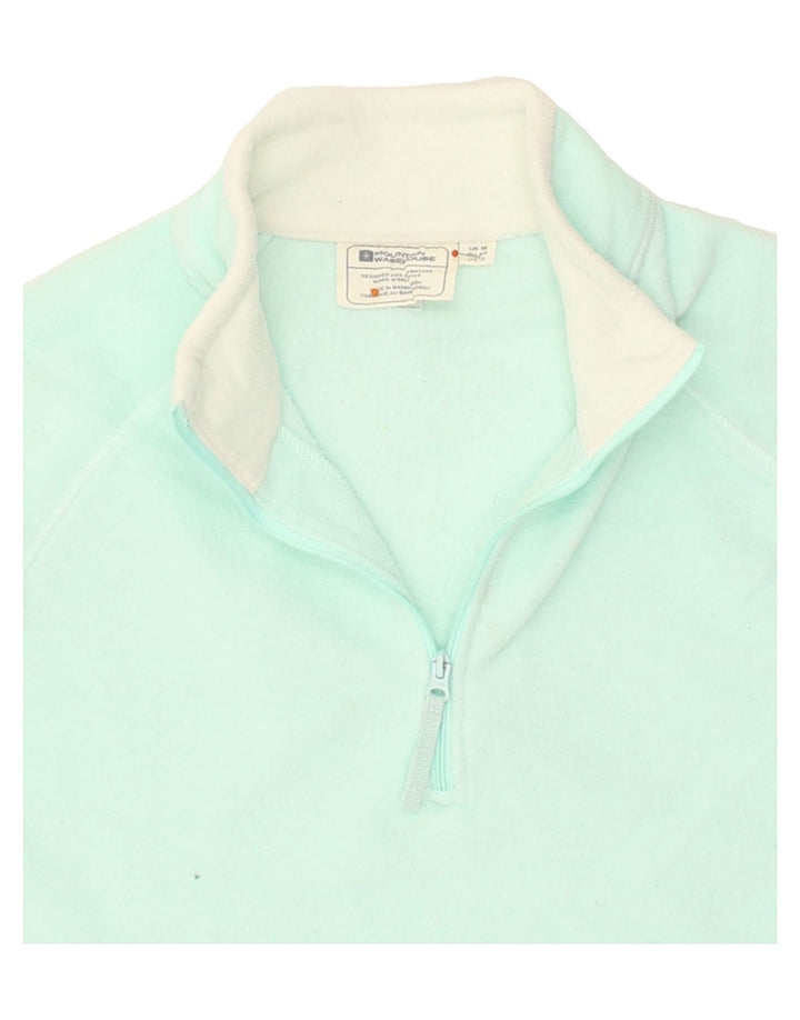 MOUNTAIN WAREHOUSE Womens Zip Neck Fleece Jumper UK 16 Large  Blue Vintage Mountain Warehouse and Second-Hand Mountain Warehouse from Messina Hembry 