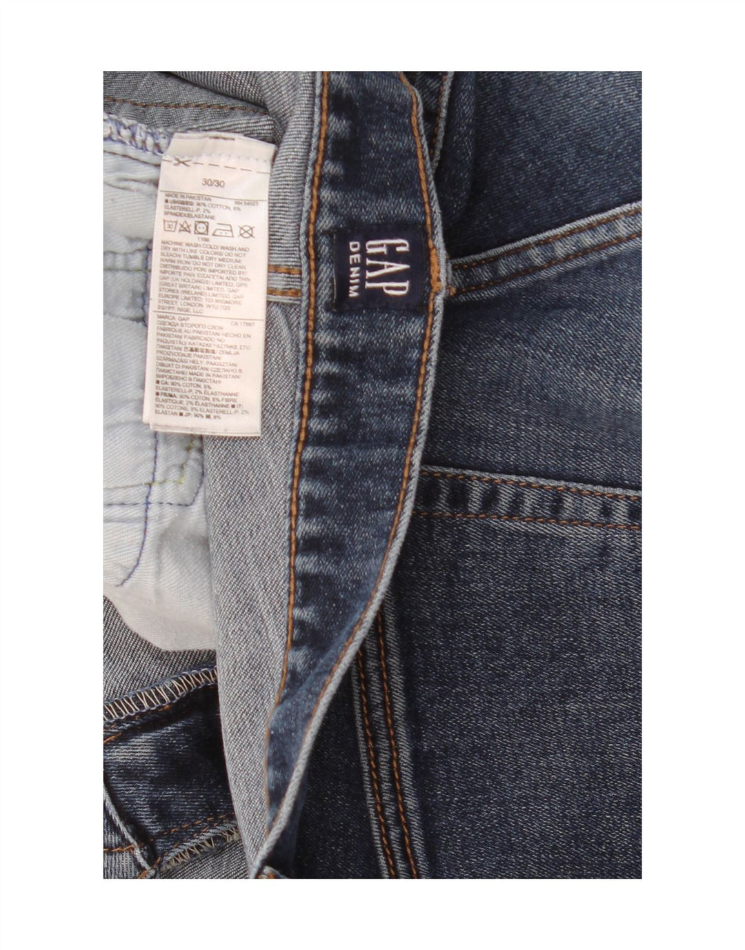 Jeans slim da uomo Gap W30 L30 cotone blu navy