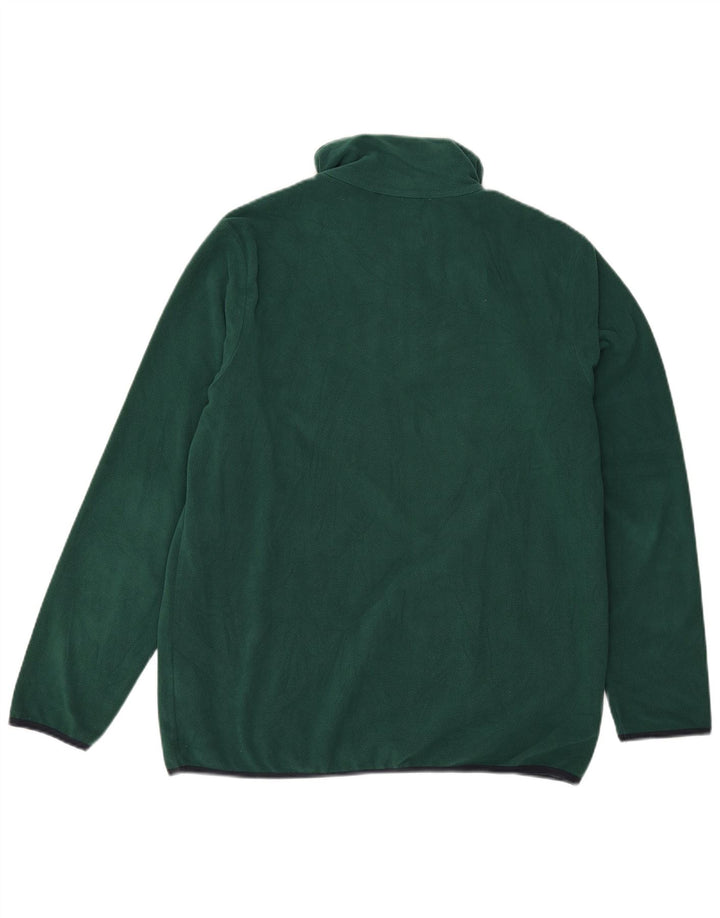 Maglione in pile da uomo Lotto con zip e collo XL verde poliestere