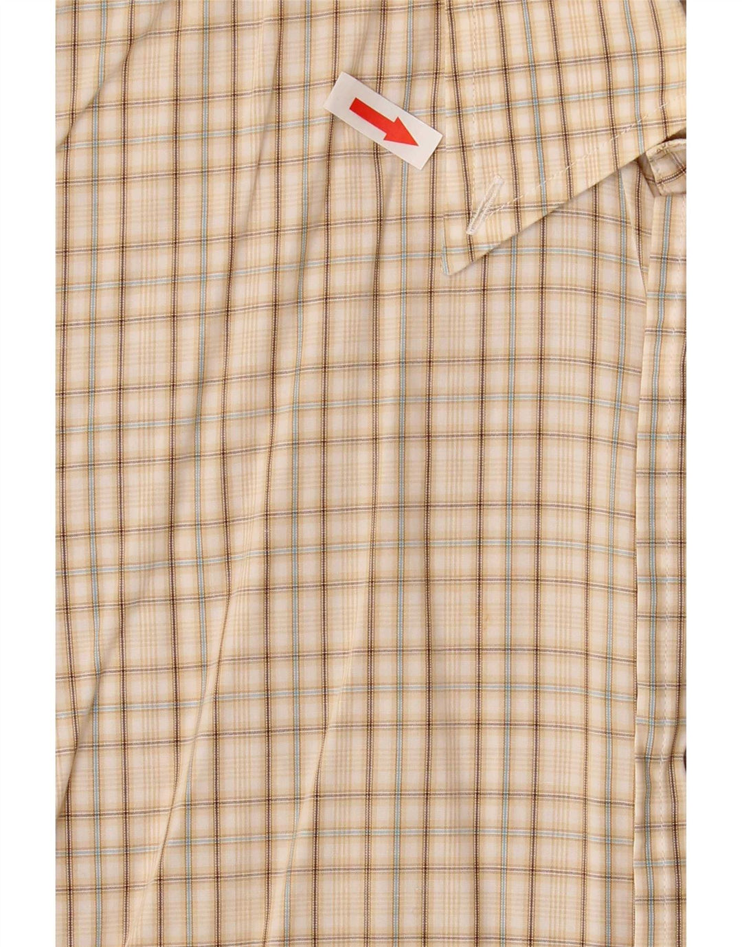 Camicia Trussardi Uomo Cotone Check Beige Medio