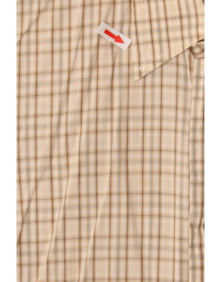 Camicia Trussardi Uomo Cotone Check Beige Medio