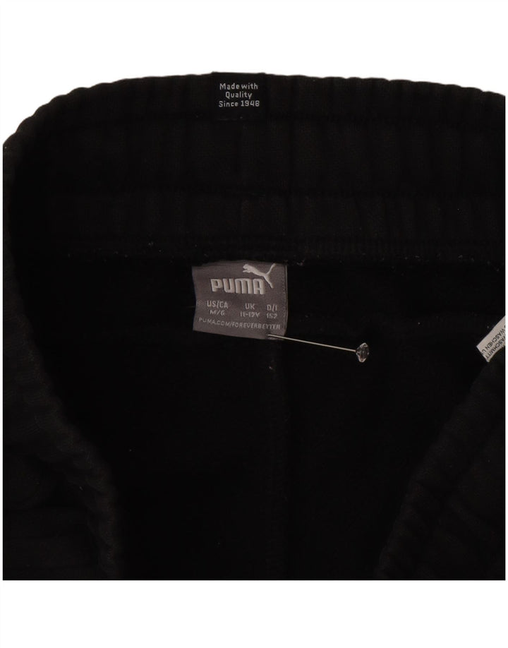Pantaloni da tuta da ragazzo Puma Joggers 11-12 anni in cotone nero
