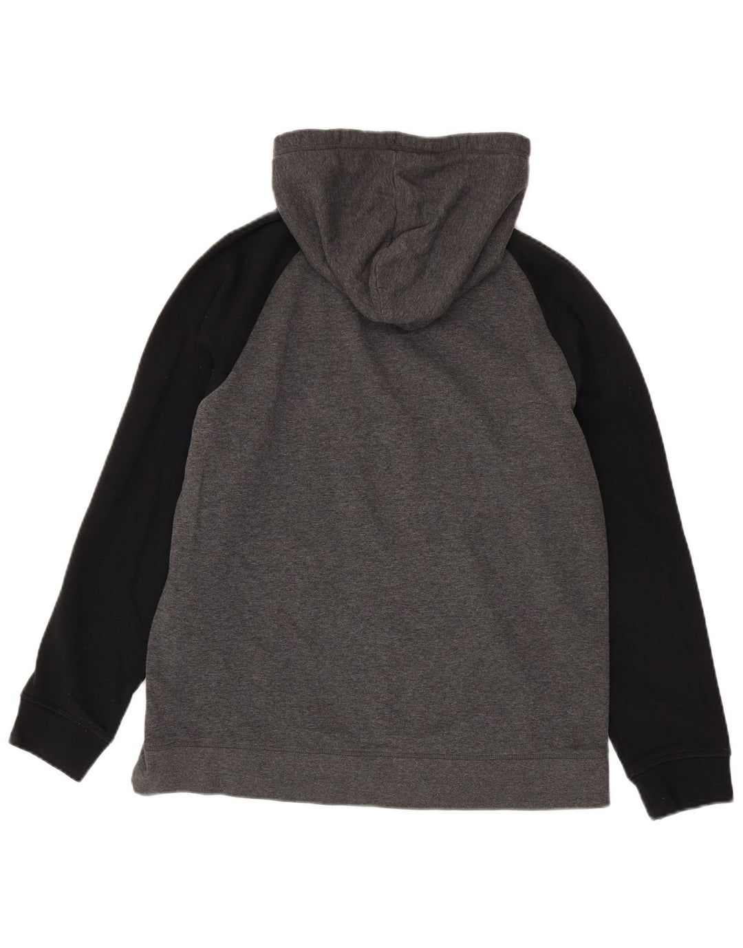 Maglione con cappuccio grafico da uomo Reebok in cotone color block grigio medio