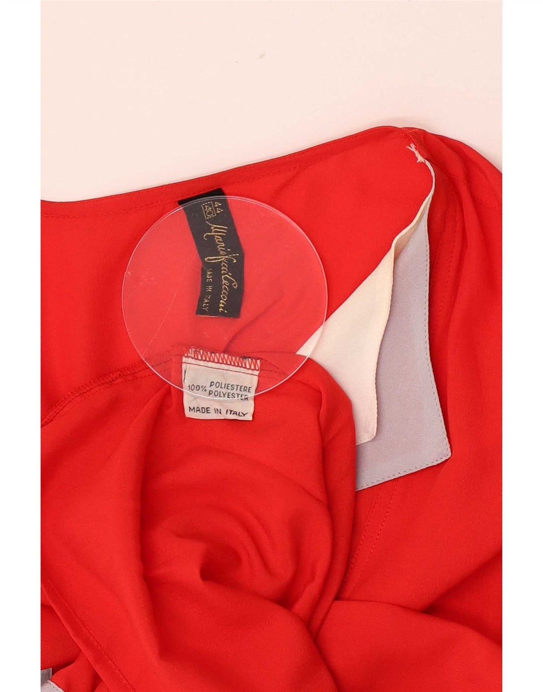 Camicetta da donna Mario Pucci Cecconi Top IT 44 Colorblock rosso medio