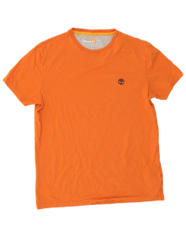 T-shirt da uomo slim fit Timberland Top in cotone arancione medio