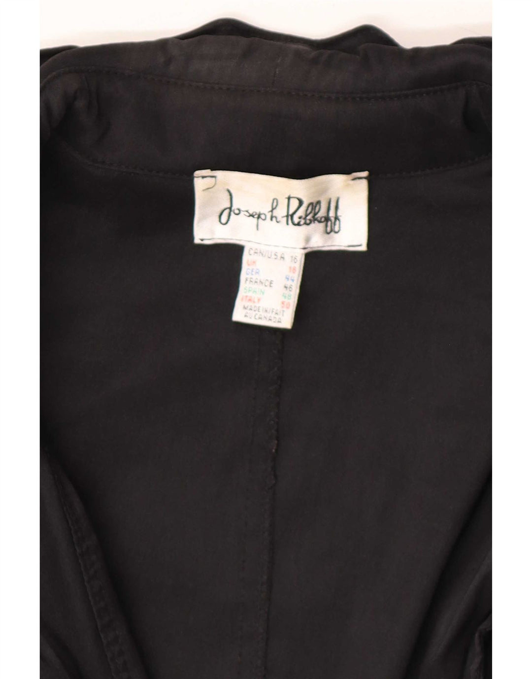 Soprabito da donna Joseph Ribkoff UK 18 XL poliestere nero