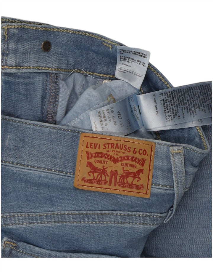 Jeans dritti modellanti da donna 314 Levi's W27 L32 cotone blu