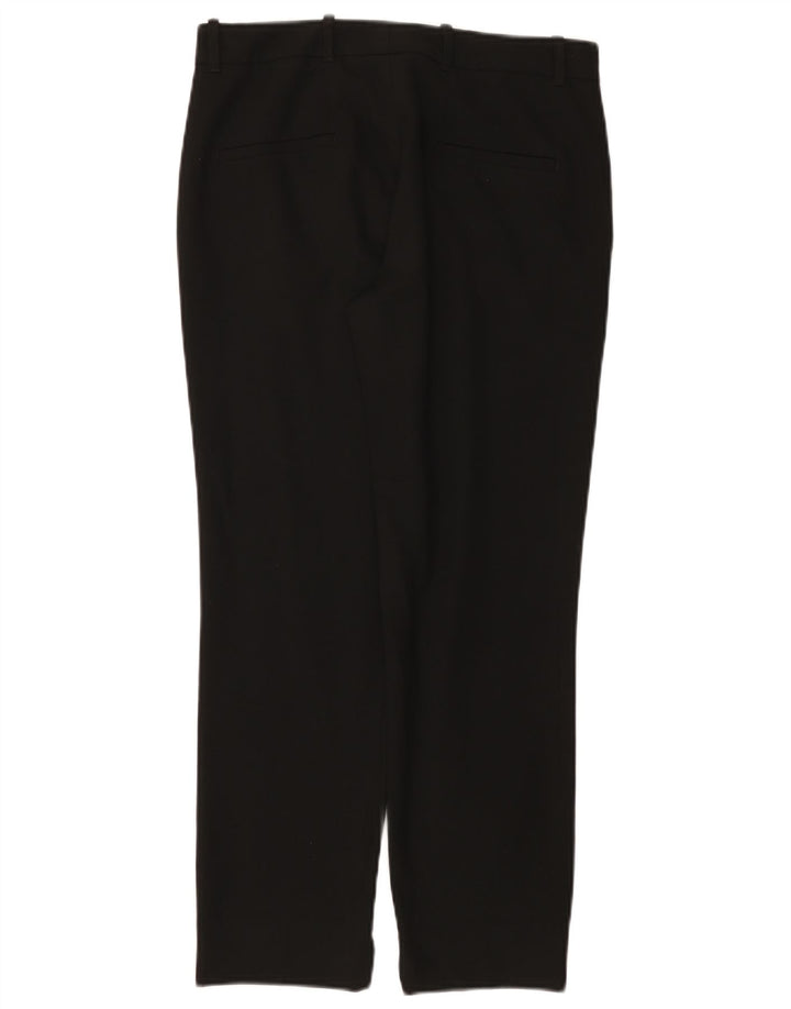 Pantaloni chino dritti da donna ZARA piccoli W26 L26 poliestere nero